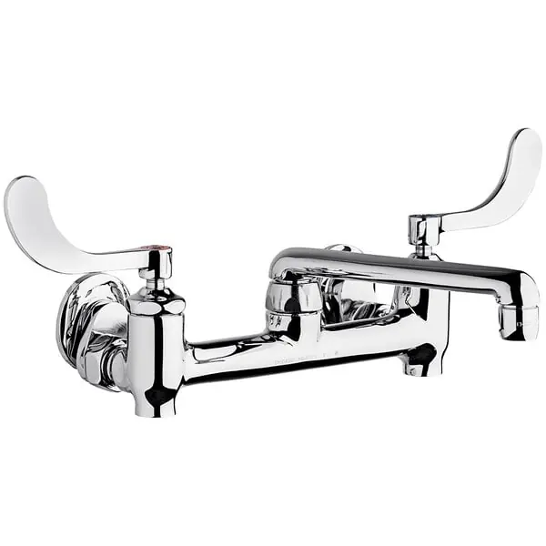Chicago Faucets 640-S6E35-317YAB Series Wall-Mounted Manual Faucet 1.5 GPM