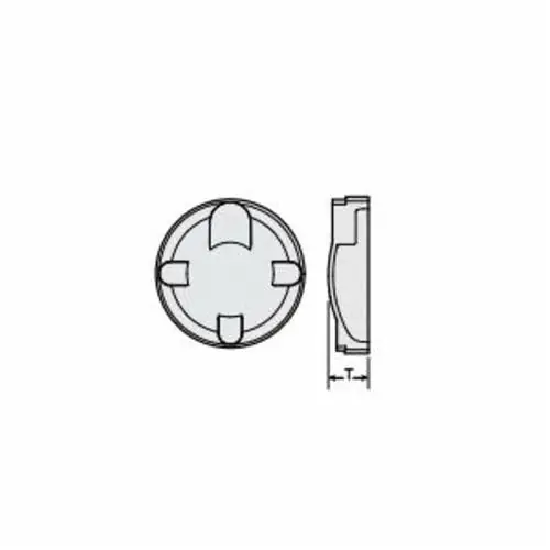 Victaulic F040460X16 Pipe Cap, 4 in, OGS Grooved, SCH 10S