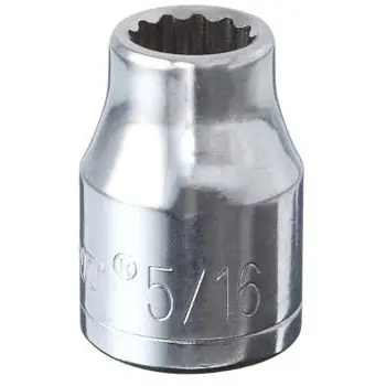 Apex CDS24N 3/8 inches Drive 12 Point Standard SAE Socket 5/16 inches