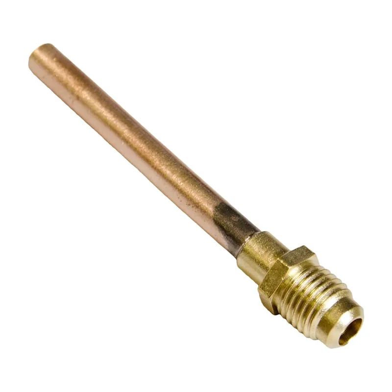 Tradepro tp-8404/6 1/4 inches male flare access fitting with 1/4 inches copper tube extension tp-2245