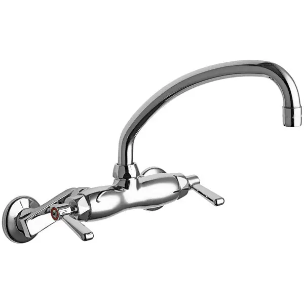 Chicago Faucets 445-L9E35ABCP Wall-mounted Manual Faucet 1.5 GPM