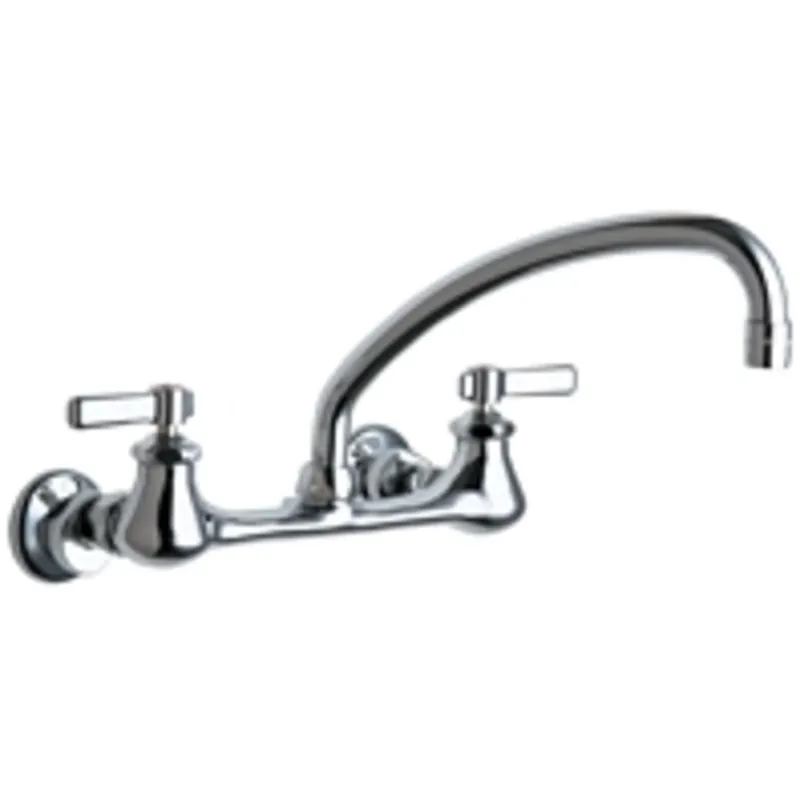Chicago Faucets 540-LDL9E35ABCP Wall-Mounted Manual Faucet 1.5 GPM