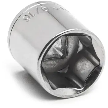 Apex CDS6N Socket 6 Point Socket Chrome Finish 11/32 inches