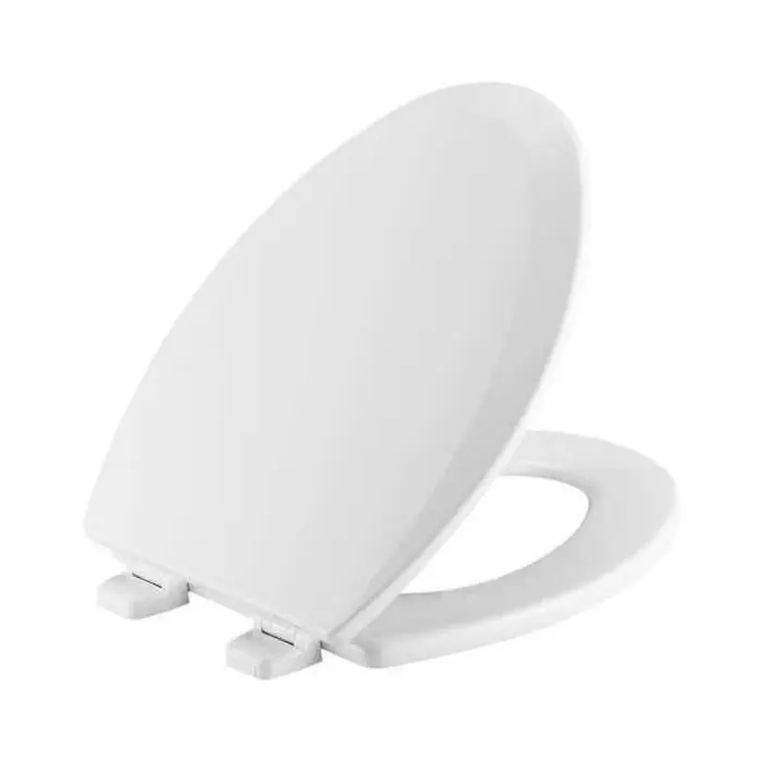 Bemis BE1500TTT-000 Elongated Enameled Wood Toilet Seat Adjustable