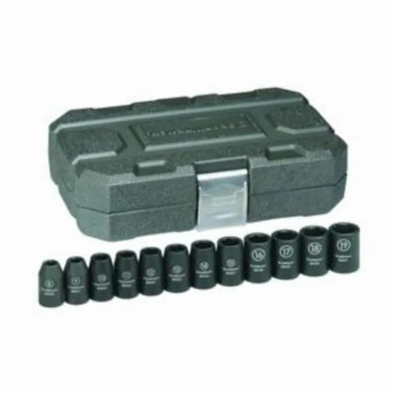 Apex 84930N 12 Piece 1/2 inches Drive 6 Point Standard Impact Metric Socket Set