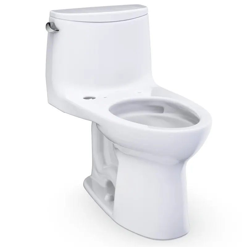 Toto cst608cefga4001 Ultramax One-Piece Elongated 1.28 GPF WASHLET+ and Auto Flush Ready Universal Height Toilet with CEFIONTECT cst608cefga4001
