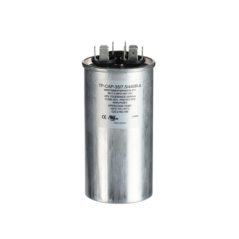 Tradepro TP-CAP-35/7.5/440R-A Run Capacitor 35/7.5 MFD 440V