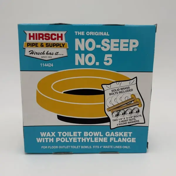 Oatey HARNS524BB Harvey 006030 No-Seep No. 5 Wax Gasket with Bolt Set
