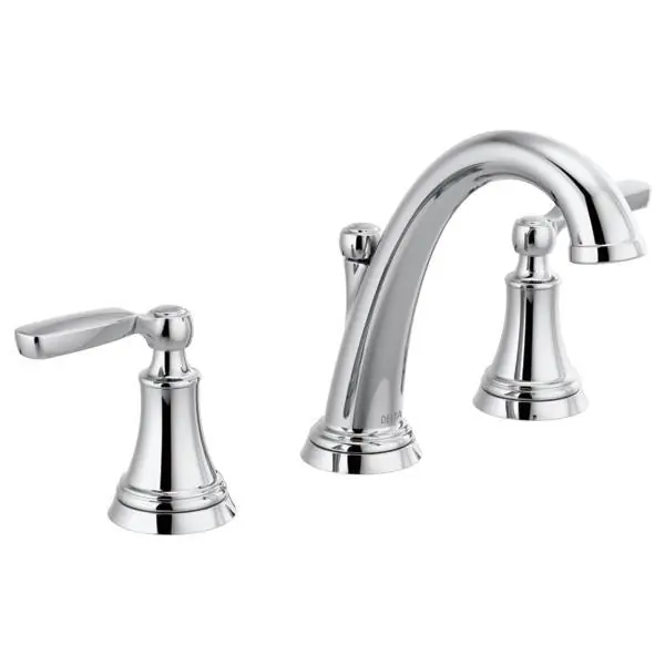 Delta Faucet Dl3532lf-mpu Woodhurst Widespread Bathroom Faucet, 1.2 gpm Flow Rate