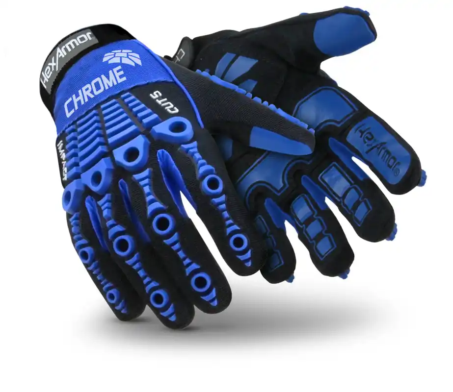 Hexarmor 4024-L (9) Chrome Series Superfabric TPR Cut Resistant Gloves Large
