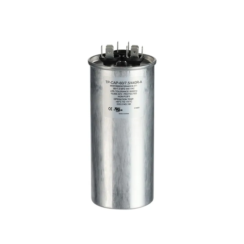 Tradepro TP-CAP-60/7.5/440R-A Run Capacitor 60/7.5mfd 440VAC Round