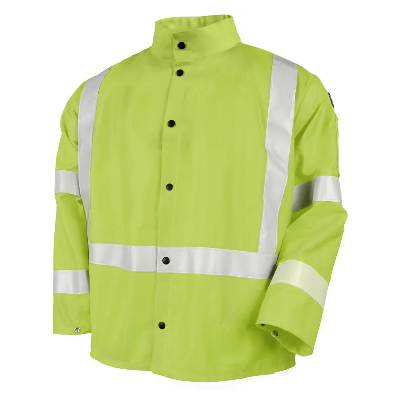 Black Stallion JF1012-LM-MED Welding Jacket 9 oz. Medium