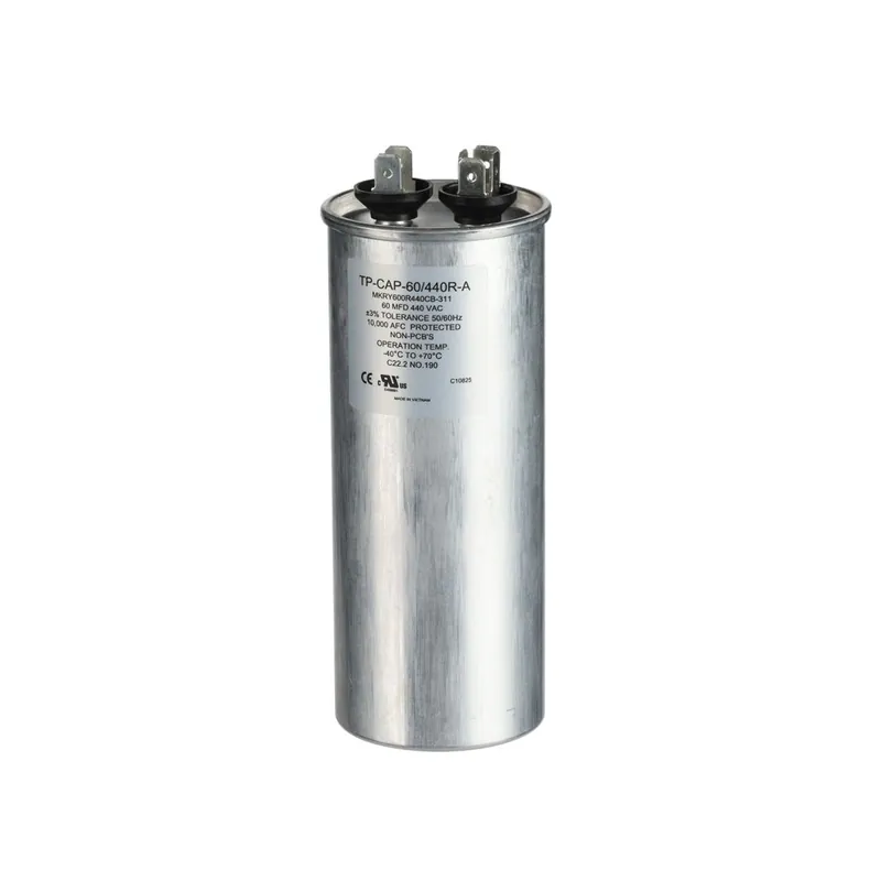 Tradepro TP-CAP-60/440R-A Dual Round Capacitor 60 & 7.5 MFD 440v