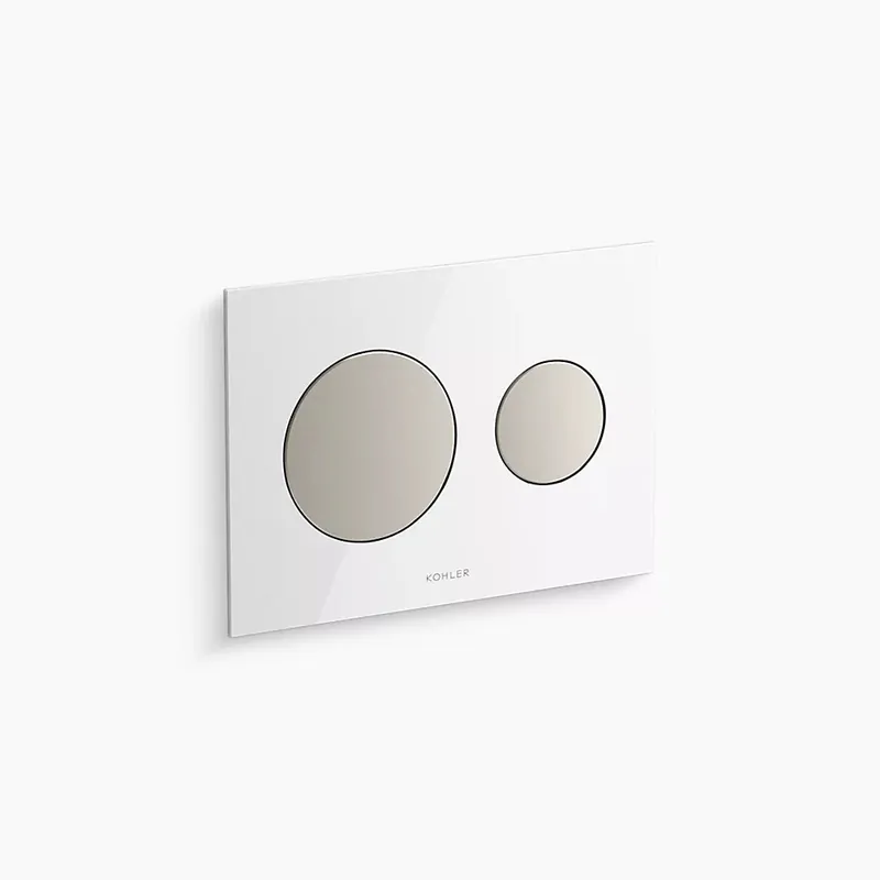 Kohler K-23252-F Skim Dual-flush Actuator Plate for 2 inches x 4 inches In-wall Tank and Carrier System