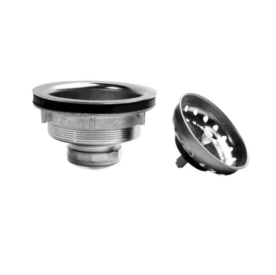 Jb Products 250 Deluxe Chrome Plated Body Strainer with Stick Post Basket