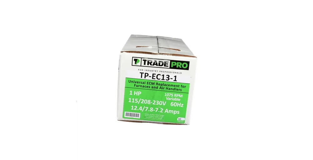Tradepro TP-EC13-1 Blower Motor, X-13 ECM, Variable Speed, 1075 RPM, 1 HP