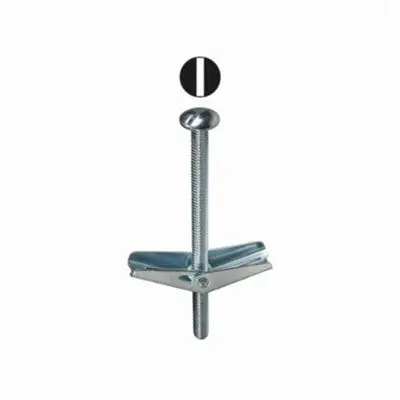 Dottie DOTTB384 Toggle Bolt 3/8-16 Screw, 4 in