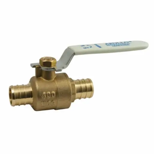 Apollo Valves 94XLF10501 Ball Valve, 1 in, PEX Barb, Brass Body