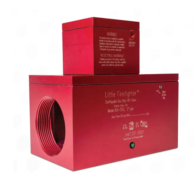 Little Firefighter AGV-250 Automatic Seismic Gas Shut-off Valve 60 psi 2-1/2 inches Horizontal