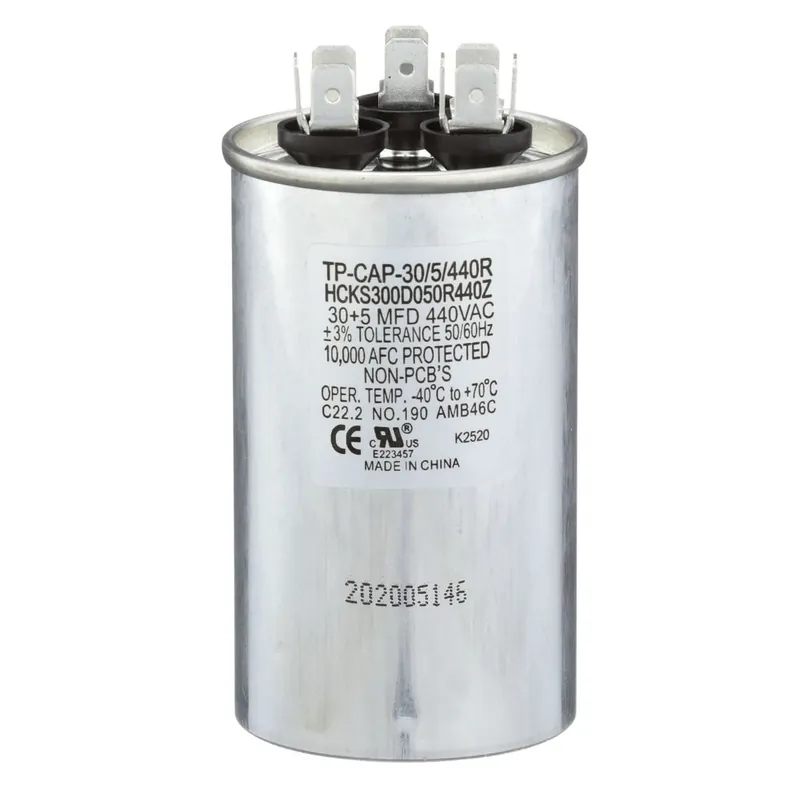 Tradepro TP-CAP-30/5/440R Round Run Capacitor 30+5 MFD 440 VAC