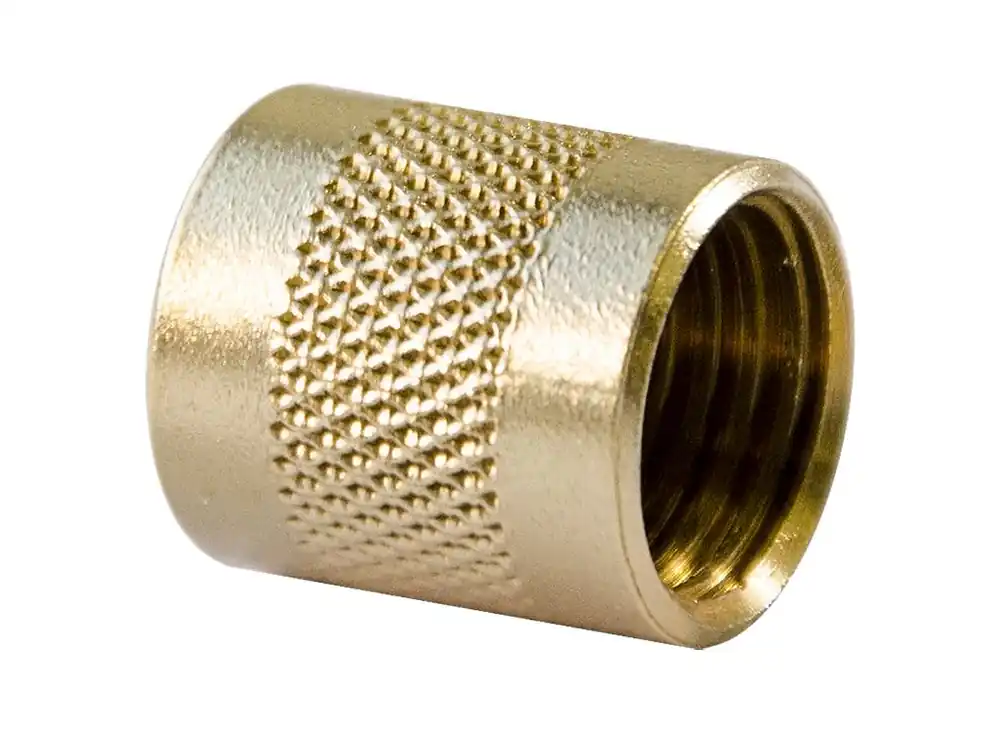 Tradepro TP-2245/25 Flare Heavy-Duty Round Brass Cap With Neoprene O-Ring Seal (25 Pack)