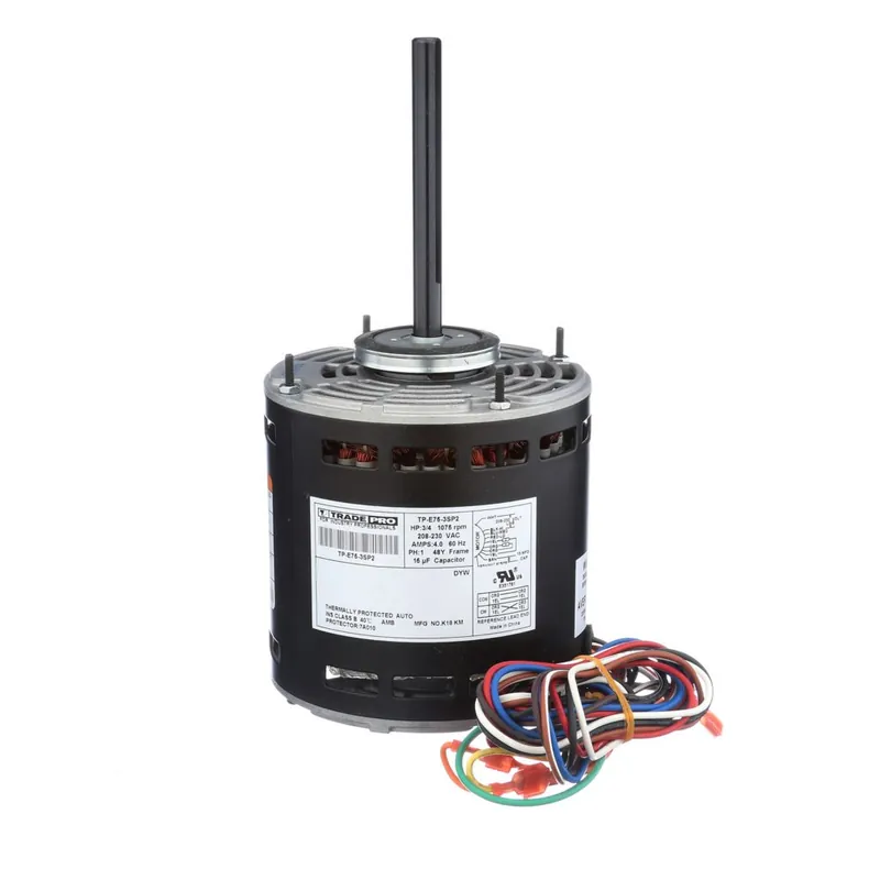Tradepro TP-E75-3SP2 Direct Drive Blower Motor 3/4 HP 208/230V 5.4 Amp 1075 RPM 3-Speed