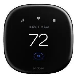 Ecobee EB-STATE6LPB-01 Smart Thermostat Enhanced 4 Inches