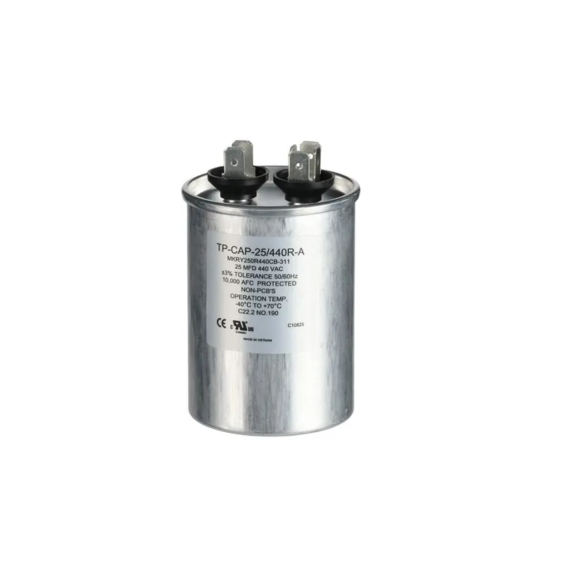 Tradepro TP-CAP-25/440R-A Run Capacitor 25MFD 440VAC Round replacement mpn
