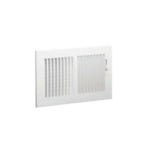 Hart & Cooley 682M1404W #682M Steel 2-Way Sidewall/Ceiling Register 14 inches X 4 inches