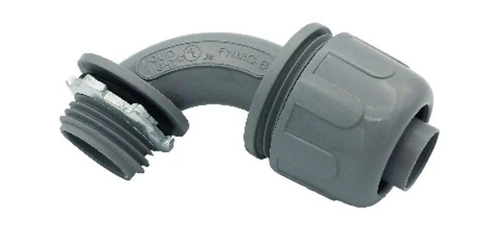 Tradepro TP-1290conduitfit Liquid Tite Connector Fitting 90 Degree 1/2 inches Pvc
