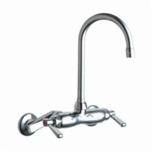 Chicago Faucets 445-GN2AE3ABCP Sink Faucet 5-1/4 inches Gooseneck Spout