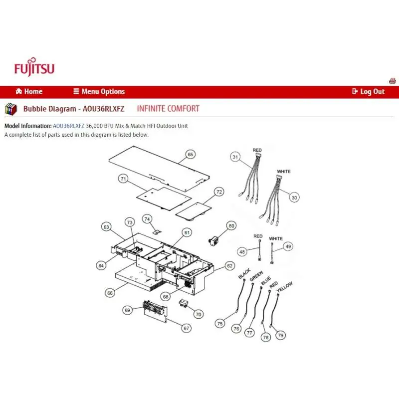 Fujitsu K9709893098 Power Filter PCB RLXFZ ZH K04BA-1003HUE-P0