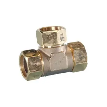 Omegaflex fgp-rt-1002 tracpipe reducing tee 1 in x 3/4 in x 3/4 in