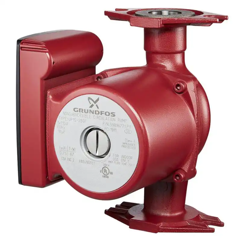 Grundfos UP15-10B5 1/2 inches Sweat 1-Speed Bronze Circulator Pump, 115V, 1/25 HP