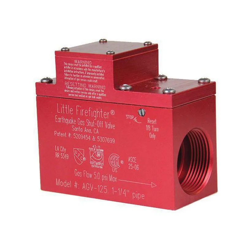 Little Firefighter NAGV-125 AGV 1-1/4 in. Aluminum 5 psi NPT Gas Shutoff Valve