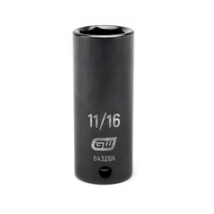 Apex 84328N 3/8 inches Drive 6 Point Deep Impact SAE Socket 11/16 inches