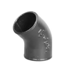 Charlotte Pipe nh-12 No-hub Cast Iron Edge Hp Long 1/8 Bend 45 Degree 4 Inches X 4 Inches