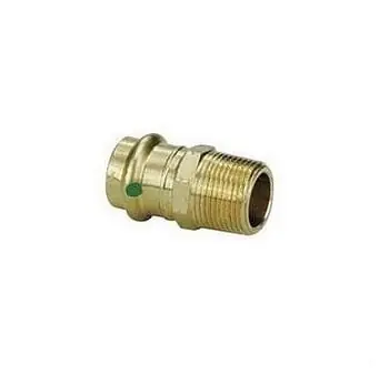Viega VIEGADCMIP12 Propress Lead Free Pipe Adapter 1/2 Inch Press X Mnpt Bronze