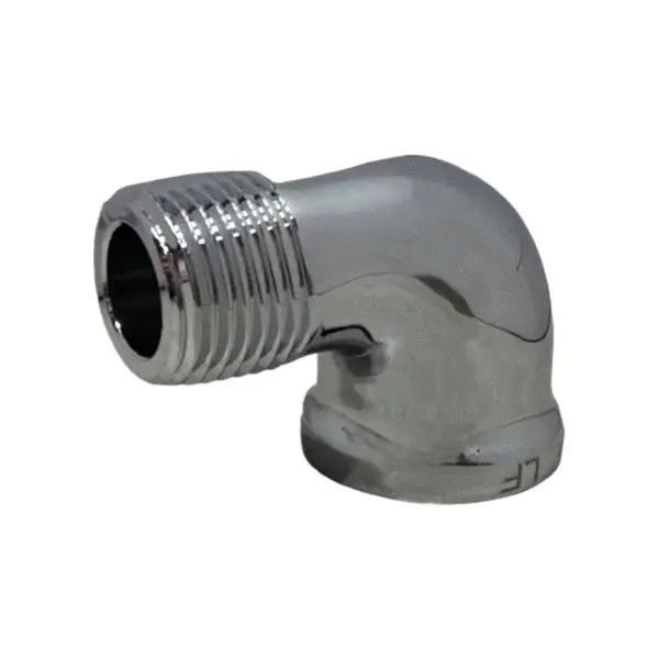 Wal-rich 341606 1/2 Inch Chrome-plated Lead-free Brass Street Elbow 90 Degree