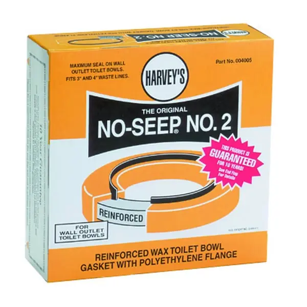 Oatey HARNS224 No-seep No. 2 Specialty Reinforced Wax Gasket with Plastic Flange for 3 and 4 Inch Waste Lines