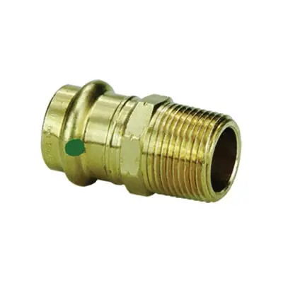 Viega VIEGADCMIP114 Propress 79260 Pipe Adapter 1-1/4 Inches Press X Mnpt Bronze
