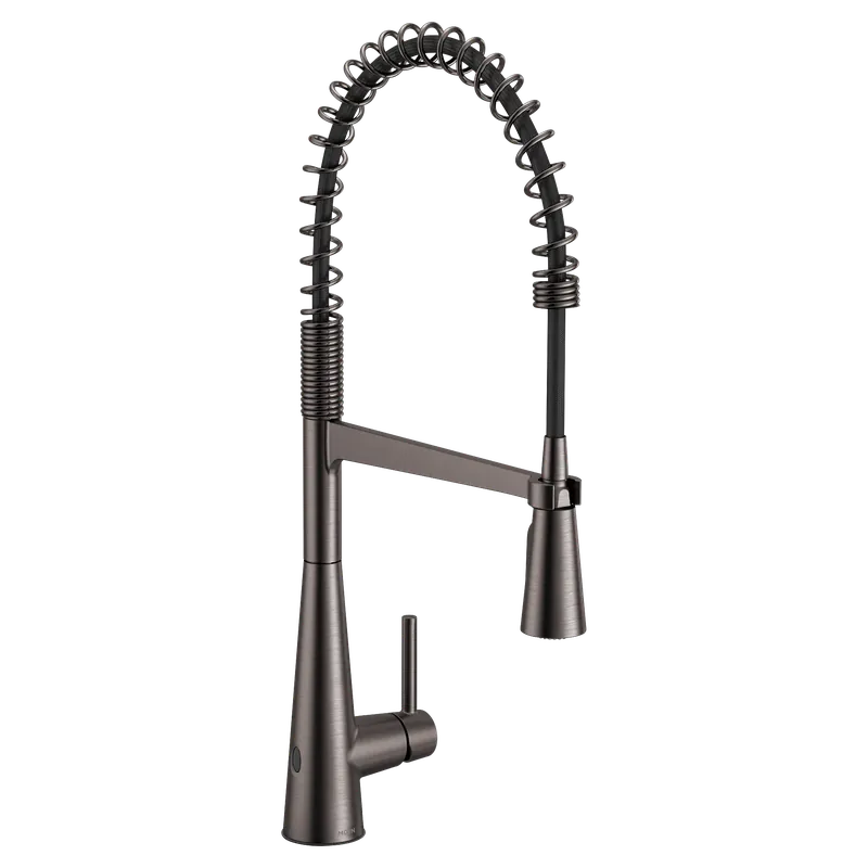 Moen 5925ewbls Sleek Motionsense Wave One-handle Pre-rinse Spring Touchless Kitchen Faucet