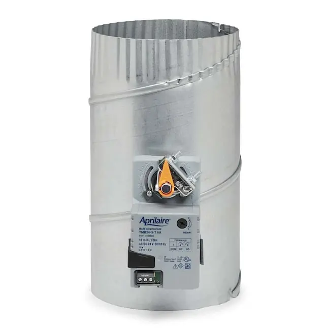Aprilaire 6608w3 8 Inch Round Power Open Power Closed Zoning Damper 3 Wire