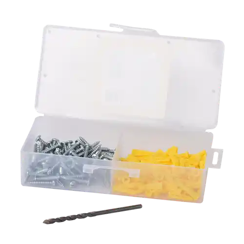 Diversitech 7101cx Conical Flange Anchor Kit 1 Inch 8 X 1 Inch Screws 3/16 Inch Drill Bit Pack of 100