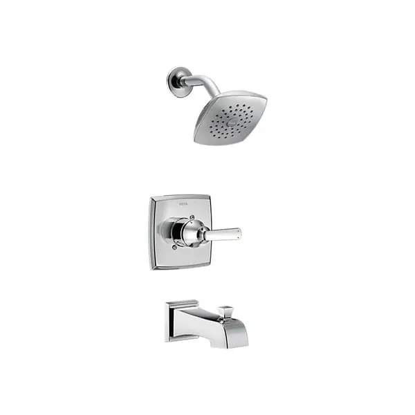 Delta Faucet DLT14464 Monitor 14 Ashlyn Tub and Shower Trim 1.75 Gpm Single Handle Polished Chrome
