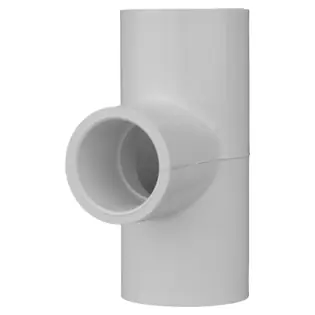Charlotte Pipe 401-131 Pvc Schedule 40 Reducing Tee 1 Inches X 1 Inches X 3/4 Inches Socket X Socket X Socket