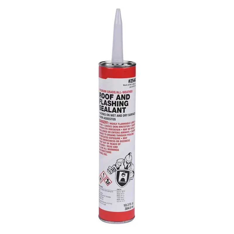 Hercules Plumbing Chemicals 25403 Roof and Flashing Sealant 10.3 Oz Cartridge