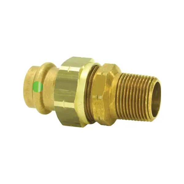 Viega VIEGUCMIP2 Propress 79755 Pipe Union 2 Inch Press X Mnpt Bronze Lead Free