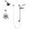 Delta Faucet t17th325 Universal Dual Shower Trim Diverter Hand Shower and Grab Bar Chrome