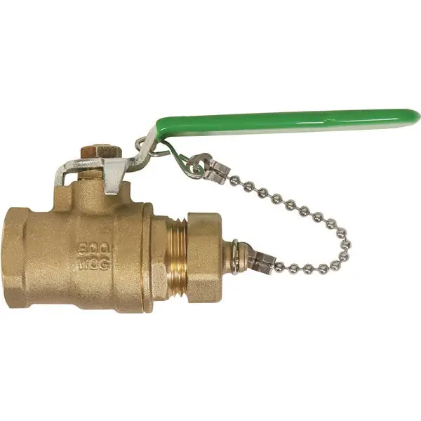 Ay Mcdonald 4424-162 2032tc 3/4 Full Port Ball Valve W/cap & Chain Fnpt
